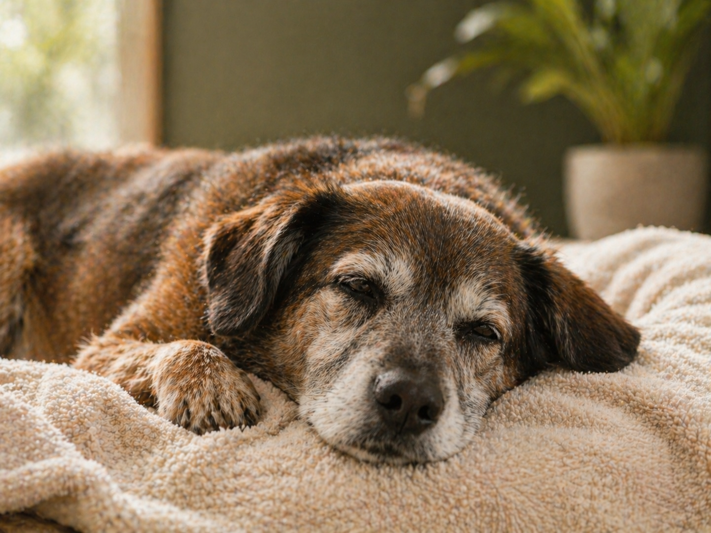 Sanfte Pflege für Senior-Hunde bei FellOase Weinsberg